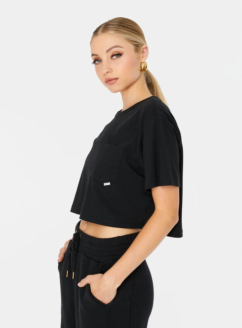 HeyYou New Arrivals Everyday Crop Tee In Black 4 HeyYou New Arrivals Everyday Crop Tee In Black