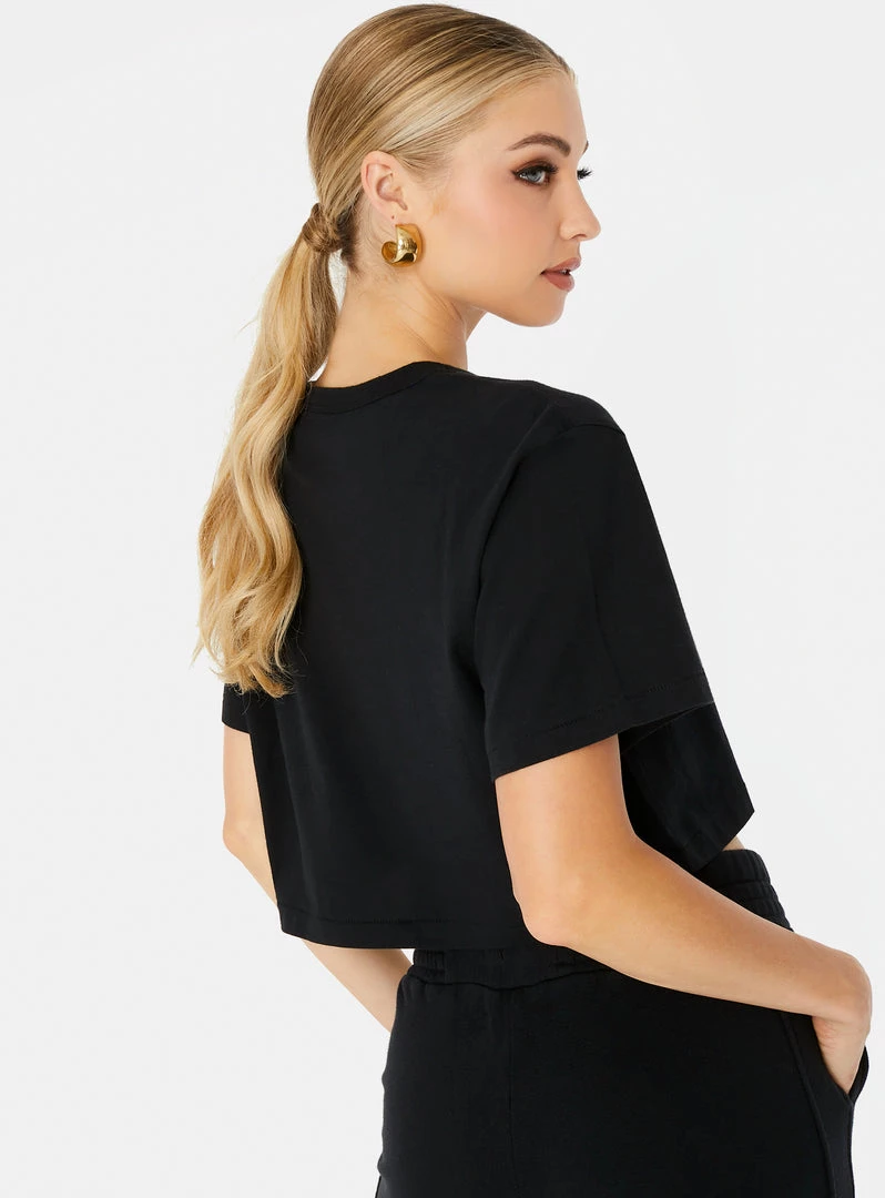 HeyYou New Arrivals Everyday Crop Tee In Black 5 HeyYou New Arrivals Everyday Crop Tee In Black