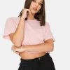 HeyYou New Arrivals Everyday Crop Tee In Blush
