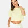 HeyYou Everyday Crop Tee In Honey Dew New Arrivals