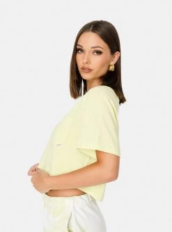 HeyYou Everyday Crop Tee In Honey Dew New Arrivals
