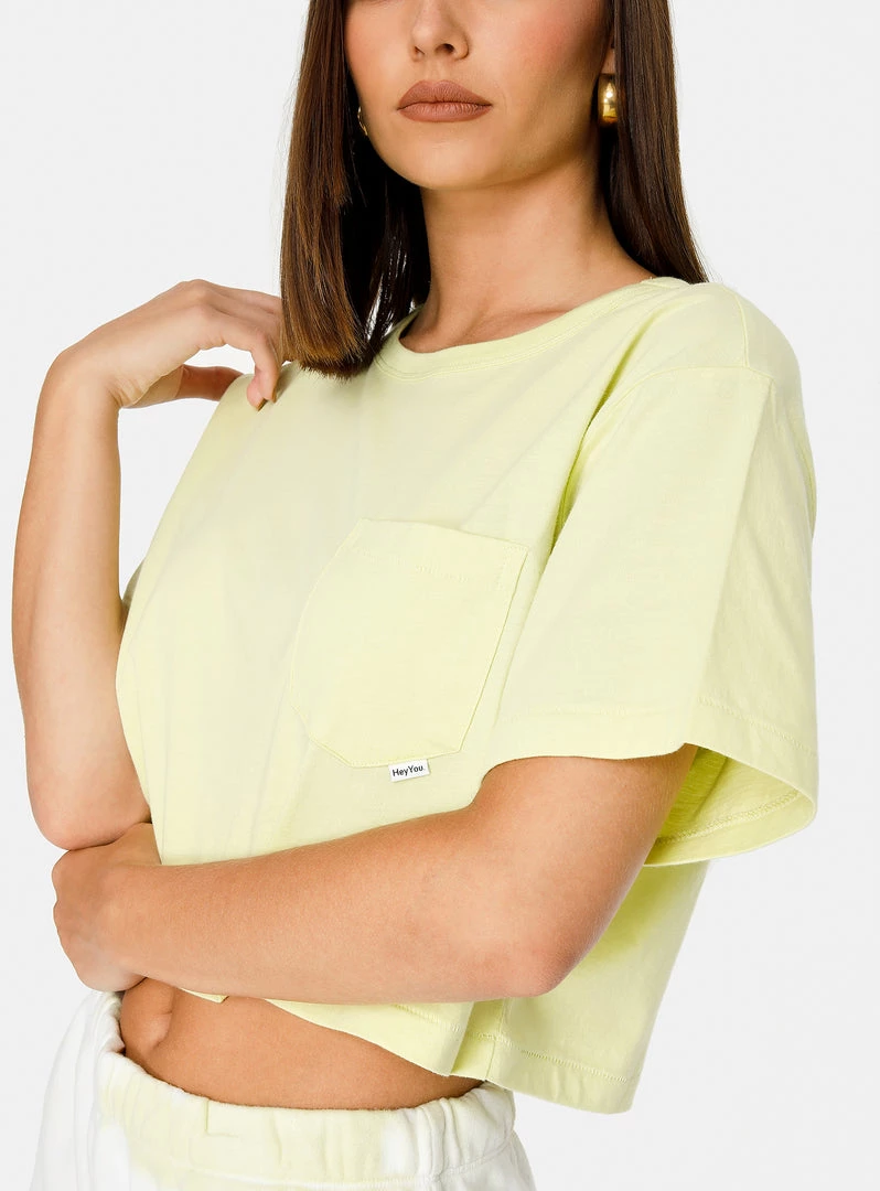 HeyYou Everyday Crop Tee In Honey Dew New Arrivals 6 HeyYou Everyday Crop Tee In Honey Dew New Arrivals