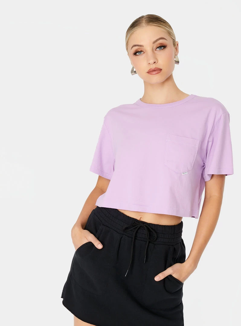 HeyYou Everyday Crop Tee In Lilac 3 HeyYou Everyday Crop Tee In Lilac