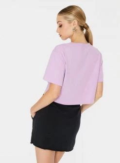 HeyYou Everyday Crop Tee In Lilac 9 HeyYou Everyday Crop Tee In Lilac