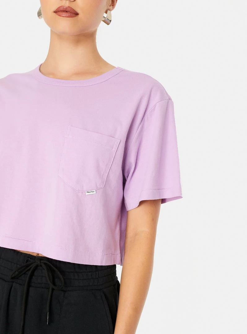 HeyYou Everyday Crop Tee In Lilac 6 HeyYou Everyday Crop Tee In Lilac