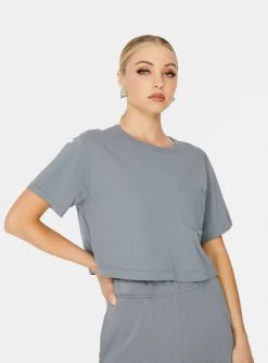 HeyYou Everyday Crop Tee In Mineral New Arrivals