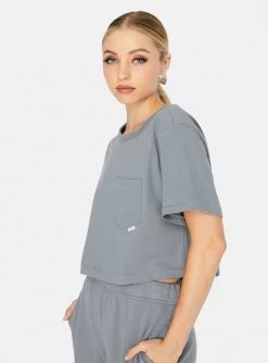 HeyYou Everyday Crop Tee In Mineral New Arrivals
