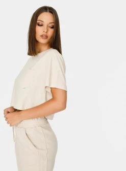 HeyYou Everyday Crop Tee In Oat New Arrivals