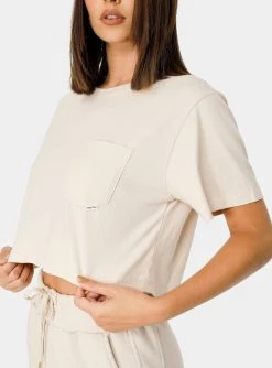 HeyYou Everyday Crop Tee In Oat New Arrivals