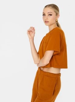 HeyYou Everyday Crop Tee In Penny