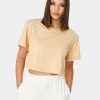 HeyYou Everyday Crop Tee In Sand New Arrivals 1 HeyYou Everyday Crop Tee In Sand New Arrivals