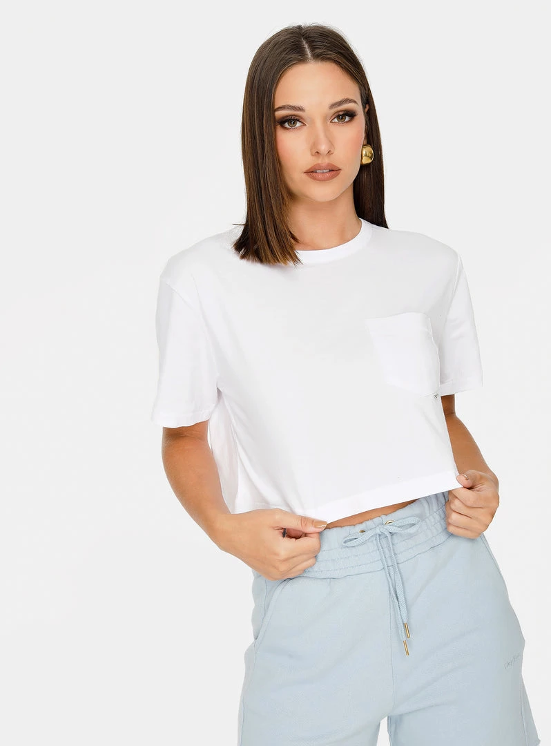 HeyYou Everyday Crop Tee In White 3 HeyYou Everyday Crop Tee In White