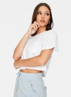 HeyYou Everyday Crop Tee In White