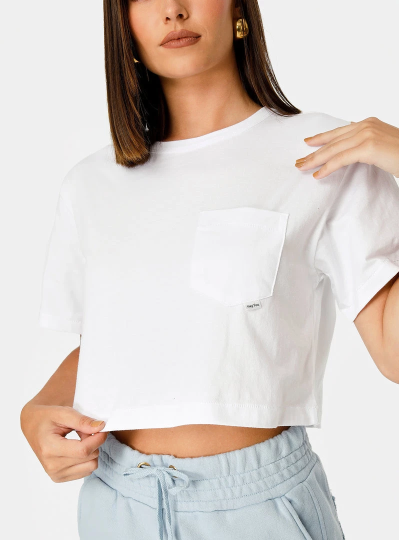 HeyYou Everyday Crop Tee In White 6 HeyYou Everyday Crop Tee In White
