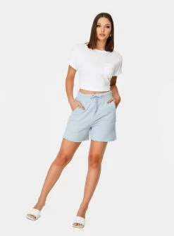 HeyYou Westward Lounge Short In Purist Bue