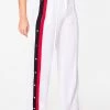 HeyYou Off White High Waisted Relaxed Side Snap Trouser 2 HeyYou Off White High Waisted Relaxed Side Snap Trouser