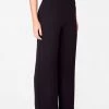 HeyYou Pants Black High Waisted Relaxed Side Zip Trouser