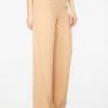 HeyYou Camel High Waisted Relaxed Side Zip Trouser 1 HeyYou Camel High Waisted Relaxed Side Zip Trouser