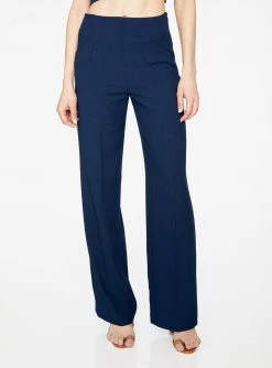 HeyYou Indigo High Waisted Relaxed Side Zip Trouser