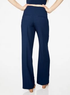 HeyYou Indigo High Waisted Relaxed Side Zip Trouser