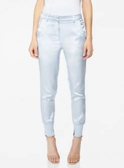 HeyYou High Waisted Jogger In Powder Blue Pants