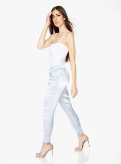 HeyYou High Waisted Jogger In Powder Blue Pants