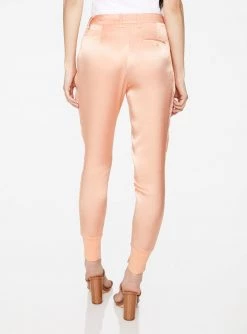 HeyYou High Waisted Jogger In Peach Pants