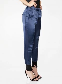 HeyYou High Waisted Jogger In Navy Pants