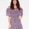 HeyYou Dresses Pink Floral Off The Shoulder Ruffle Dress 2 HeyYou Dresses Pink Floral Off The Shoulder Ruffle Dress