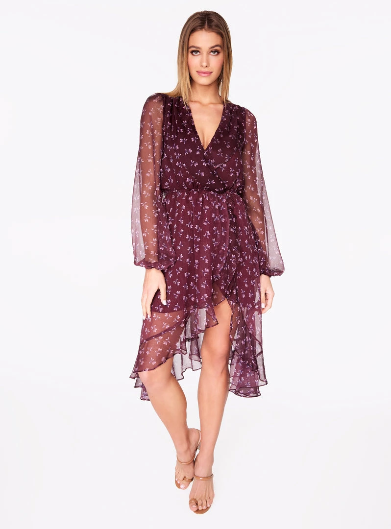HeyYou Burgundy Open Back Ruffle Dress Dresses 3 HeyYou Burgundy Open Back Ruffle Dress Dresses