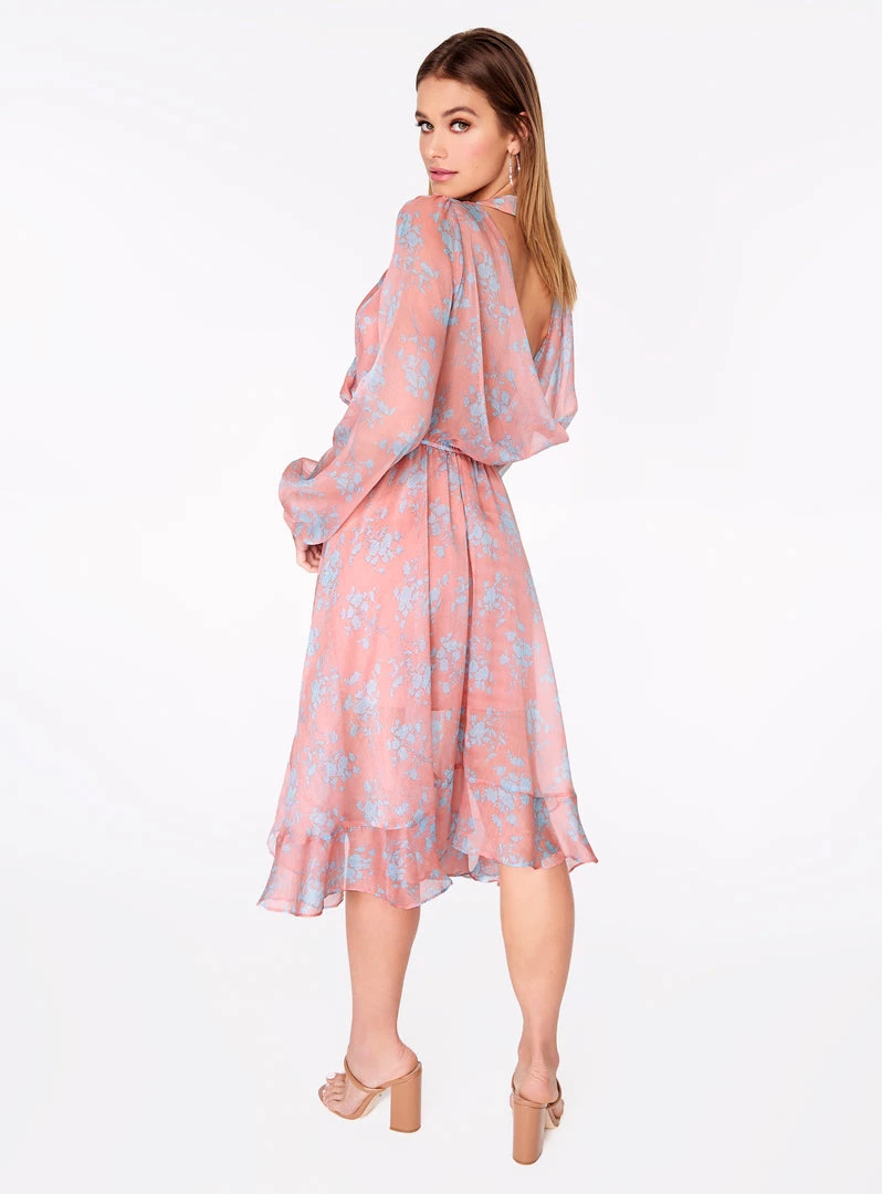 HeyYou Dresses Coral Open Back Ruffle Dress 5 HeyYou Dresses Coral Open Back Ruffle Dress