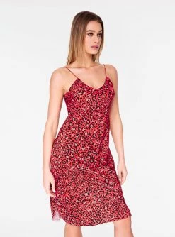 HeyYou Leopard Strappy Slip Dress