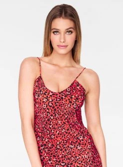 HeyYou Leopard Strappy Slip Dress