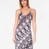 HeyYou Snake Print Strappy Slip Dress 1 HeyYou Snake Print Strappy Slip Dress
