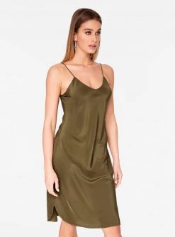 HeyYou Olive Strappy Slip Dress 9 HeyYou Olive Strappy Slip Dress