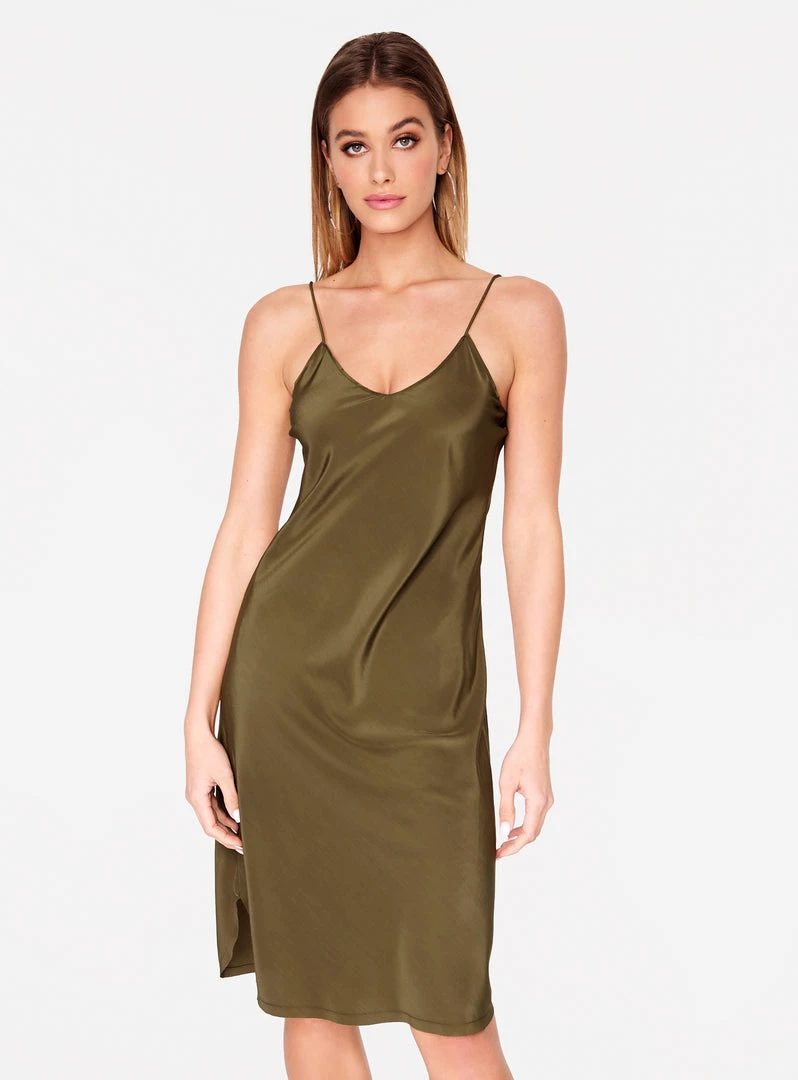 HeyYou Olive Strappy Slip Dress 3 HeyYou Olive Strappy Slip Dress