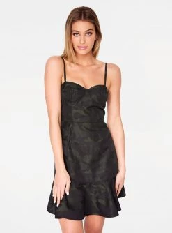 HeyYou Dresses Camo Print Bustier Dress