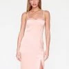 HeyYou Dresses Champagne Front Slit Bustier Dress 1 HeyYou Dresses Champagne Front Slit Bustier Dress