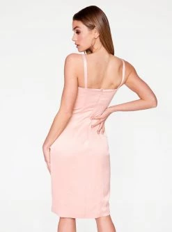 HeyYou Dresses Champagne Front Slit Bustier Dress 10 HeyYou Dresses Champagne Front Slit Bustier Dress
