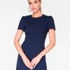 HeyYou Dresses Indigo Cap Sleeve Mini Dress
