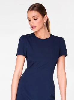 HeyYou Dresses Indigo Cap Sleeve Mini Dress