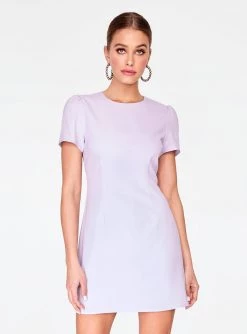 HeyYou Dresses Lavender Cap Sleeve Mini Dress