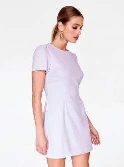 HeyYou Dresses Lavender Cap Sleeve Mini Dress