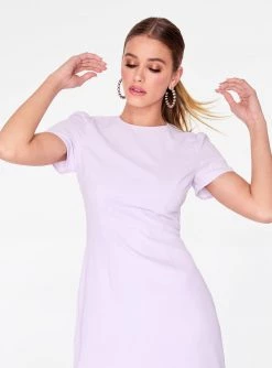 HeyYou Dresses Lavender Cap Sleeve Mini Dress