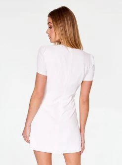 HeyYou White Cap Sleeve Mini Dress Dresses
