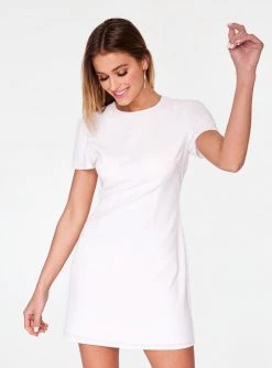 HeyYou White Cap Sleeve Mini Dress Dresses