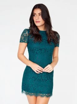 HeyYou Dresses Marine Cap Sleeve Lace Dress