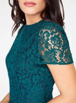 HeyYou Dresses Marine Cap Sleeve Lace Dress