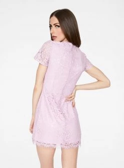HeyYou Lavender Cap Sleeve Lace Dress 9 HeyYou Lavender Cap Sleeve Lace Dress