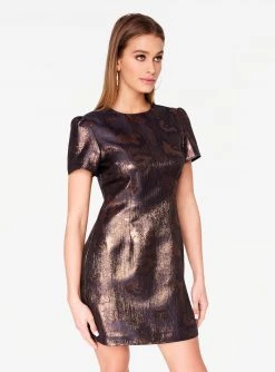 HeyYou Metallic Cap Sleeve Mini Dress 9 HeyYou Metallic Cap Sleeve Mini Dress